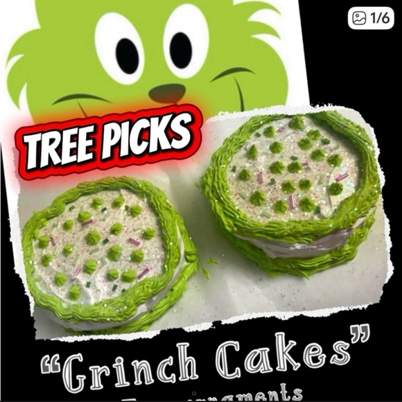 (4) GRINCH Faux Ornaments - Picture 1 of 7